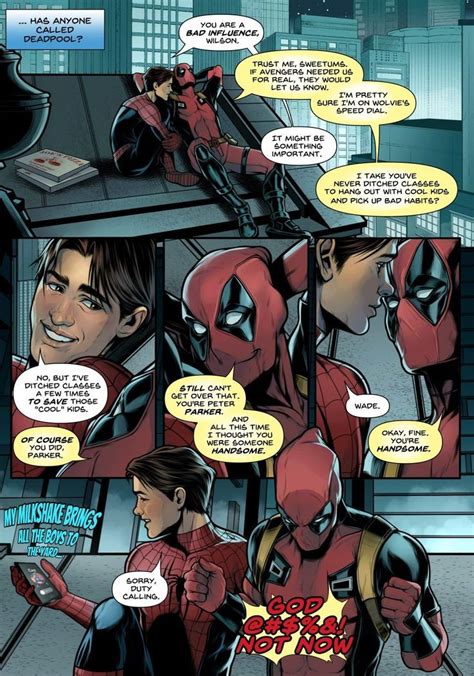 Spideypool Spiderman Deadpool Comic Spideypool Comic Deadpool Comic