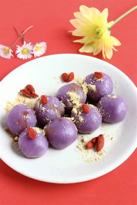 Purple Sweet Potato Mochi Vegan Gf Rhian S Recipes