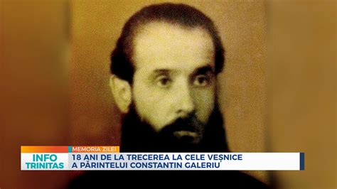 105 ani de la nașterea părintelui Constantin Galeriu TRINITAS TV