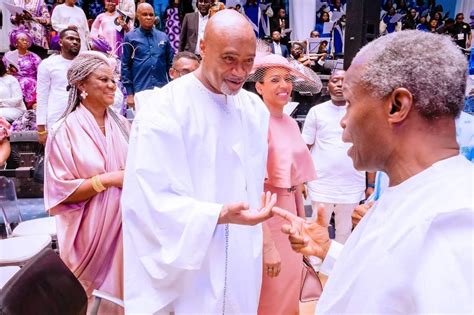 Photo News Osinbajo Gowon Sanwo Olu Attend Hilda Adefarasins