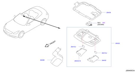 Infiniti G37 Map Light Lens 26432 Ja00a Infiniti San Jose Ca