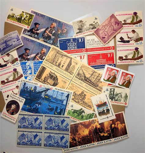 U.S. History in Stamps This Collection is Themed and Selected - Etsy