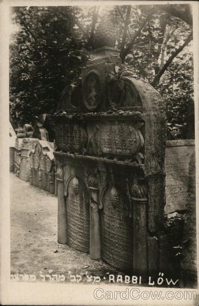 Gravestone Of Rabbi Judah Loew Ben Bezalel In Old Jewish Cemetery Prague Czech Republic Eastern