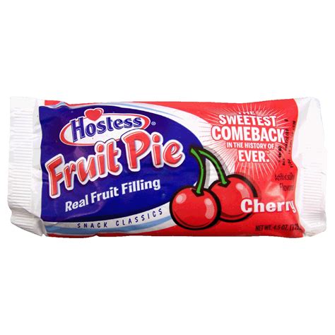 Hostess cherry fruit pie, real fruit filling 4.5oz - Pie, Pastry ...