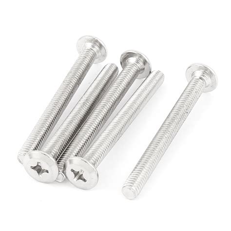 Uxcell M6 X 60mm 1mm Pitch Flat Head Countersunk Bolts Machine Screws