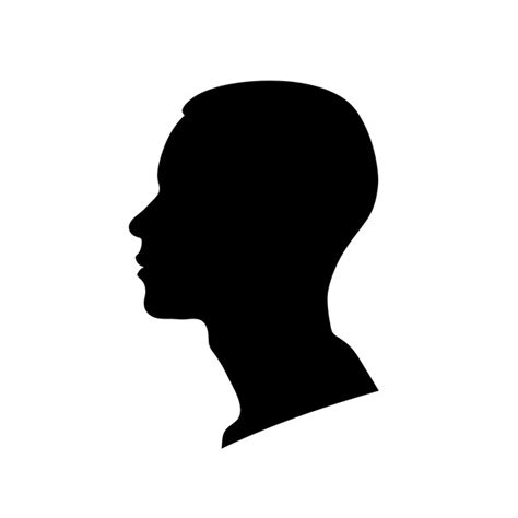 Premium Vector Person Head Icon Silhouette Isolated