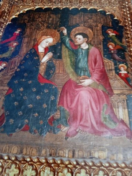 La Coronación de la Madre de Dios en el retablo de Sant Martí Sarroca