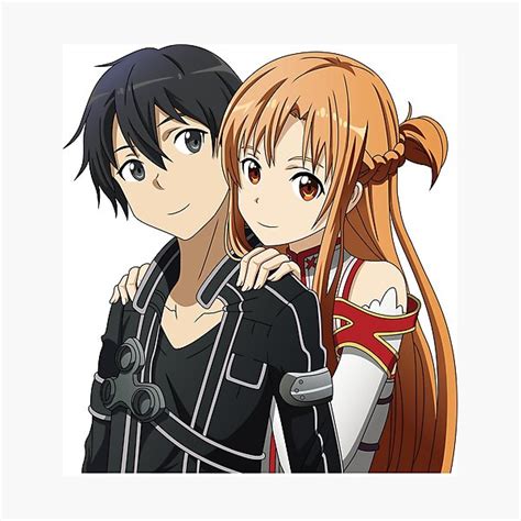 Das Bekannte Paar Aus Dem Anime Sword Art Online Fotodruck Von