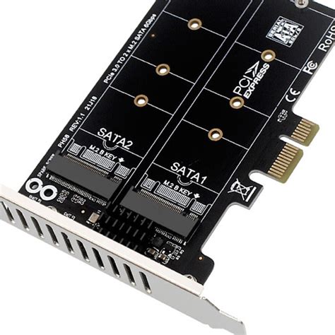 M 2 SATA To PCIE M2 SATA Extended Card Double Disc Adapter Board