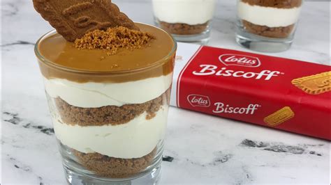 How To Make Lotus Biscoff Cups Dessert No Bake Recipe Youtube