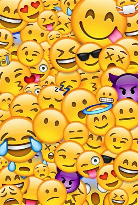 Fondos De Pantalla Para Celular Wallpaper De Emojis De Caritas Emoji