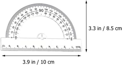 Buy iplusmile Protractor Set 30pcs Geometry Math Ruler Straight Ruler ...