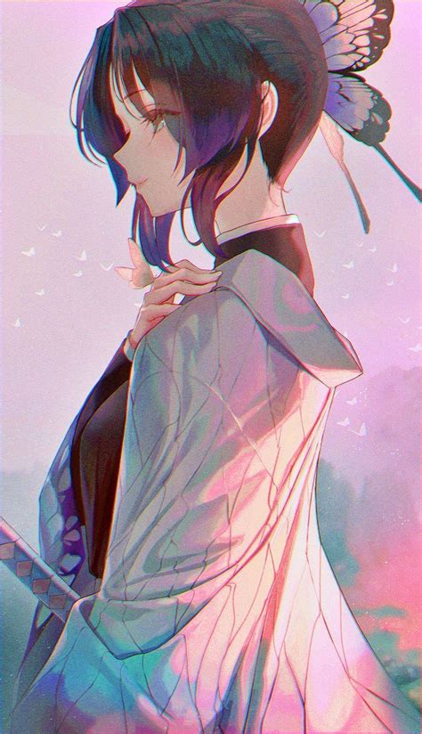 Beautiful Anime Art The Slayer Anime Kocho Shinobu Fanart Shinobu Coat Wallpaper Demon