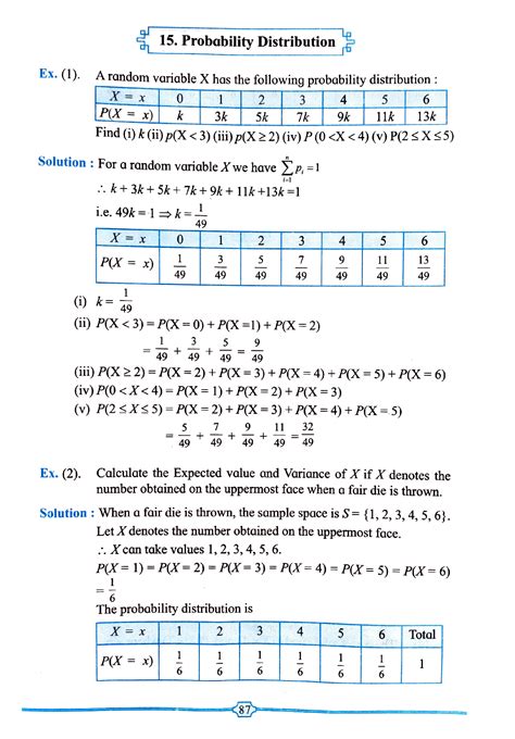 Solution Probability Distribution Mathematics Problem Solutions