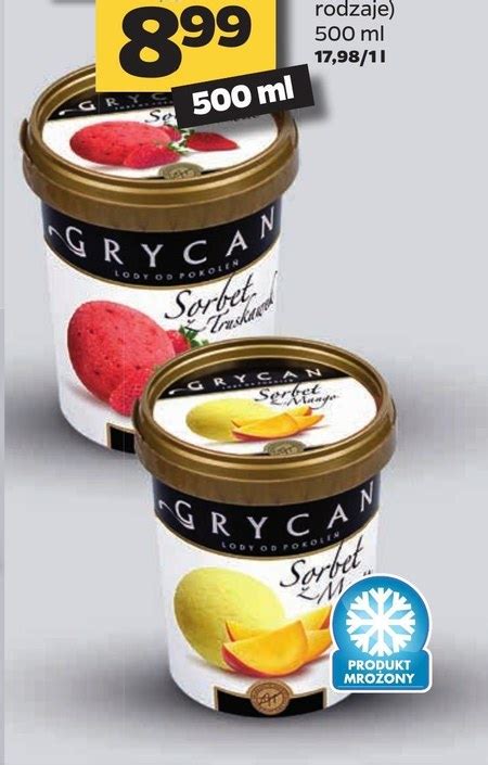 Sorbet Grycan Taniej Promocja Netto Ding Pl