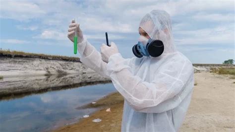 A Man In A Protective Suit And Respirato Stock Video Pond