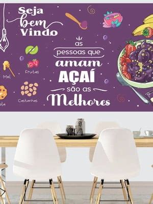 Adesivo Papel Parede Painel Lousa Bem Vindo Açai A66 Elo7