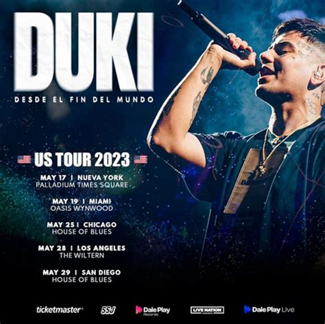 Duki Anunció Su Primera Gira Por Estados Unidos Conocé Las Fechas Y