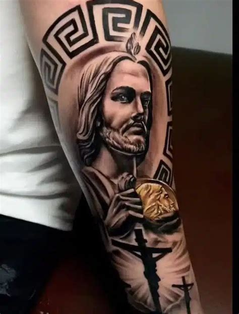 Tatuajes De San Judas Tadeo Brazos Tatuados Tatuajes De Partes De