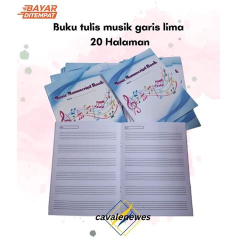 Jual Buku Tulis Musik Garis Lima Buku Garis Paranada Manuscript