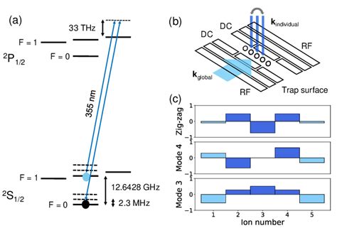 A Qubit And Motional Energy Levels Of 171 Yb Ion Two Photon Raman Download Scientific