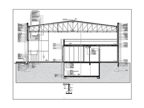 Muro Hormigon Armado Y Steel Framing Con Techo Liviano En Autocad Hot