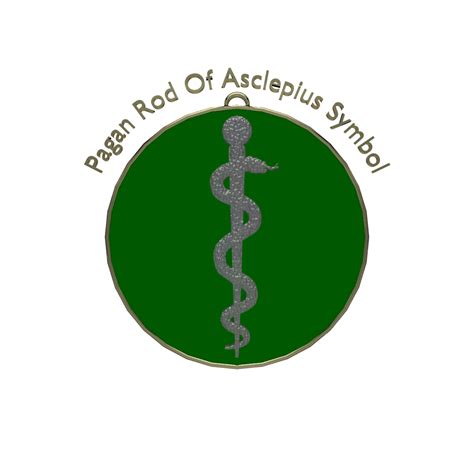 3D asclepius staff symbol - TurboSquid 1418361