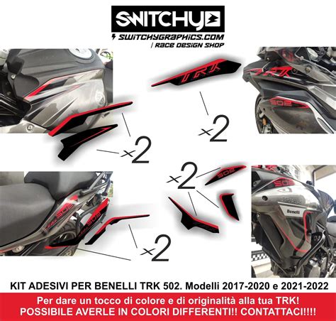 KIT ADESIVI Grafiche X BENELLI TRK 502 2017 2018 2019 2020 2021 2022