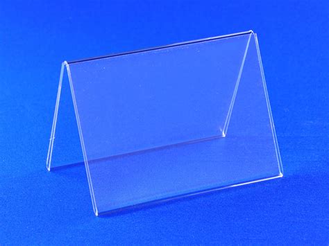 Tent Style Acrylic Frame Sided Table Tents In Sizes Choice