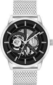 Calvin Klein Analogue Multifunction Quartz Watch For Men With Silver