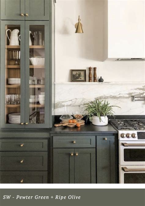 Sherwin Williams Pewter Green And Ripe Olive Kelsey Leigh Designs In