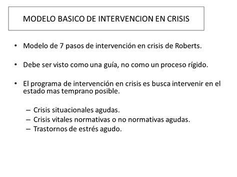 Introduccion A La Intervencion En Crisis Clase 1