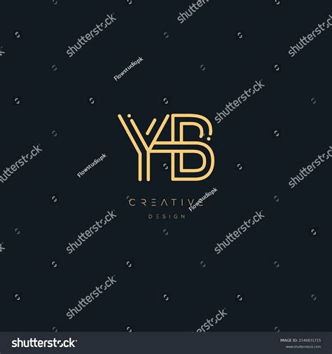 Letter Yb Logo Alphabet Monogram Initial Based Royalty Free Stock