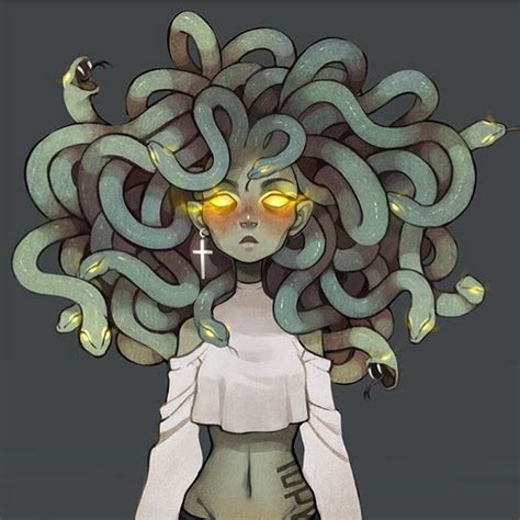 I KINDA LIKE THIS IF MEDUSA WAS A TEENAGER Cute Art Drawings