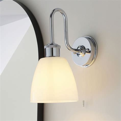 Visionary Lighting Shapwick Ip44 Switched Wall Light In Polished Chrome Fitting And Style From