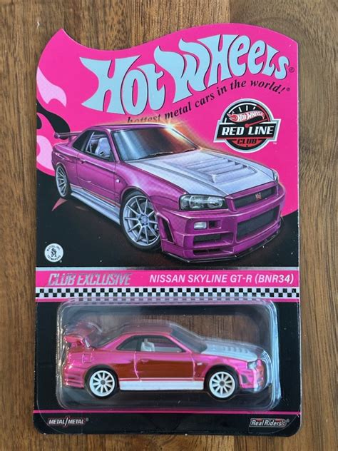 【未使用】hot Wheels Red Line Club Exclusive Nissan Skyline Gt R Bnr34の落札