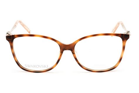 Swarovski Sk5367 Eyeglasses Havana Clear Lens Womens Beverly Hills Eyewear