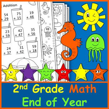 2nd Grade End Of The Year Math Review By Math Is Easy TPT