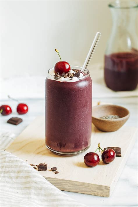 Chocolate Cherry Protein Smoothie Making Thyme For Health