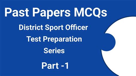 District Sports Officer MCQs DSO Test Preparation Series Part 1