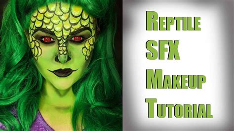 Reptile Lizard Halloween Sfx Makeup Tutorial Youtube