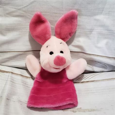 Mattel Disney Winnie The Pooh Piglet Hand Puppet Pink Plush