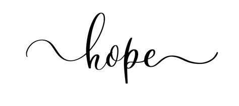 Hope Handwritten Modern Calligraphy Inscription 4571287 Vector Art