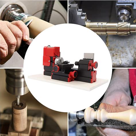 24w High Speed Mini Wood Metal Lathe Machine 12v Diy Tool Cnc Metal Motorized Lathe Machine