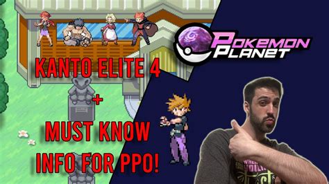 Defeating The Kanto Elite Tips Tricks Pok Mon Planet Online