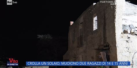 La Vita In Diretta Tragedia A Nuoro Crolla Solaio E Muoiono