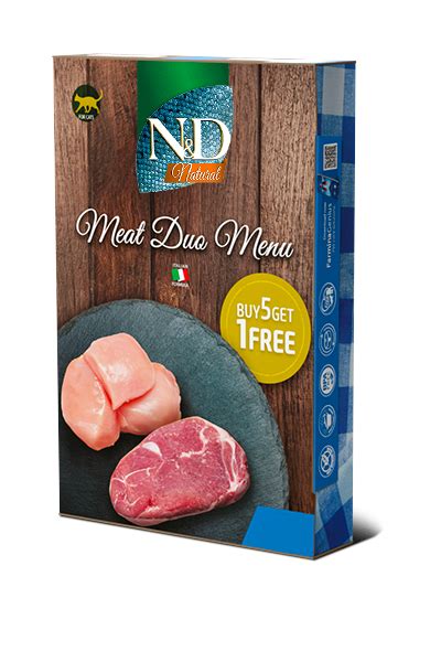 Farmina Pet Foods Alimenti Per Gatti N D Natural Meat Duo Menu