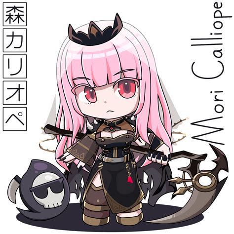 Chibi Mori Calliope Hololive En By Boarhide On Deviantart