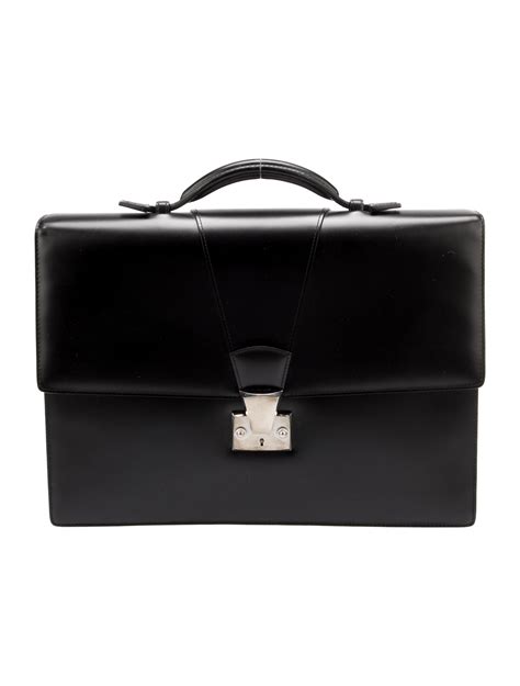 Louis Vuitton Vintage Taiga Robusto 2 Briefcase Black Briefcases