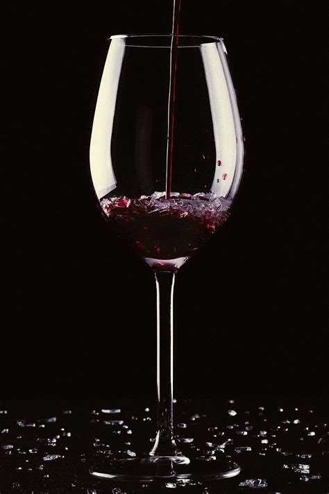 Hd Wallpaper Wine Pouring On Wine Glass Red Backgrounds Liquid